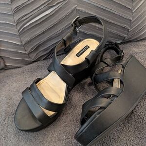 Alex Marie Women's Black Wedges